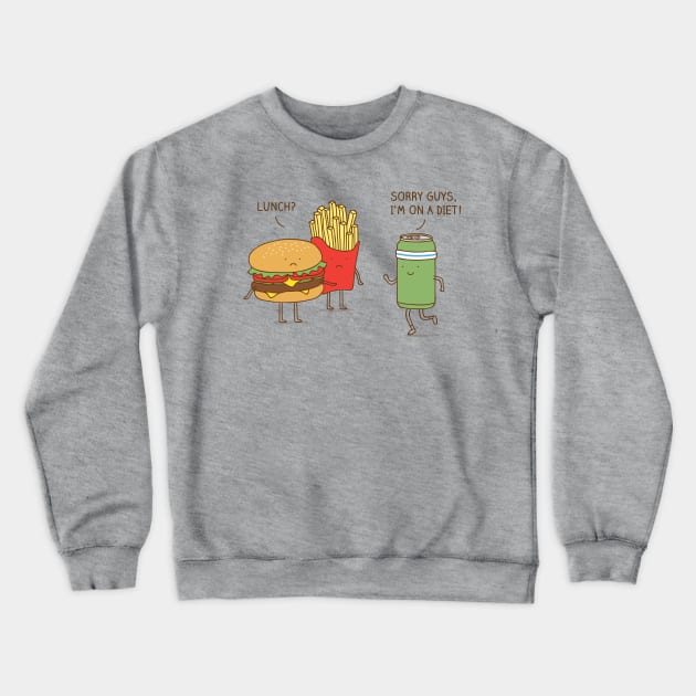 diet soda Crewneck Sweatshirt by milkyprint